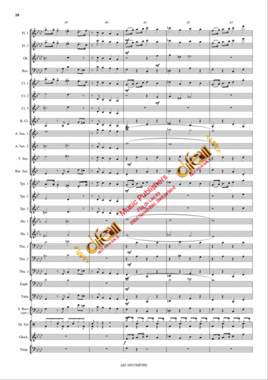 Theme from Inspector Gadget Concert Band scores gallery preview page 9