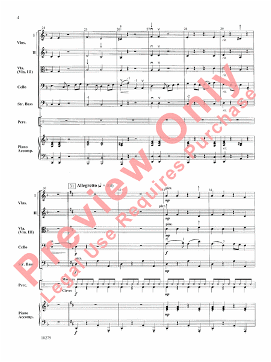 Cellos Ole! String Orchestra scores gallery preview page 5