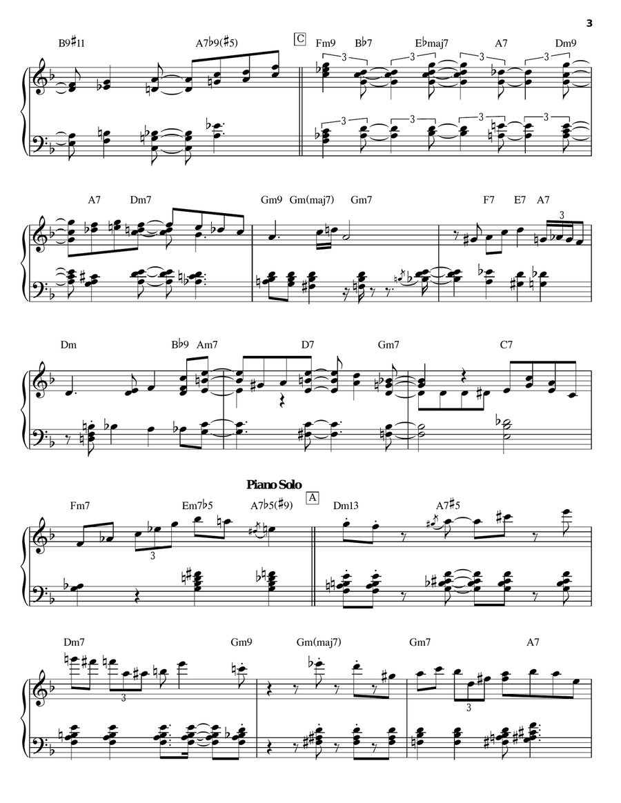 In A Sentimental Mood Piano Solo scores gallery preview page 3