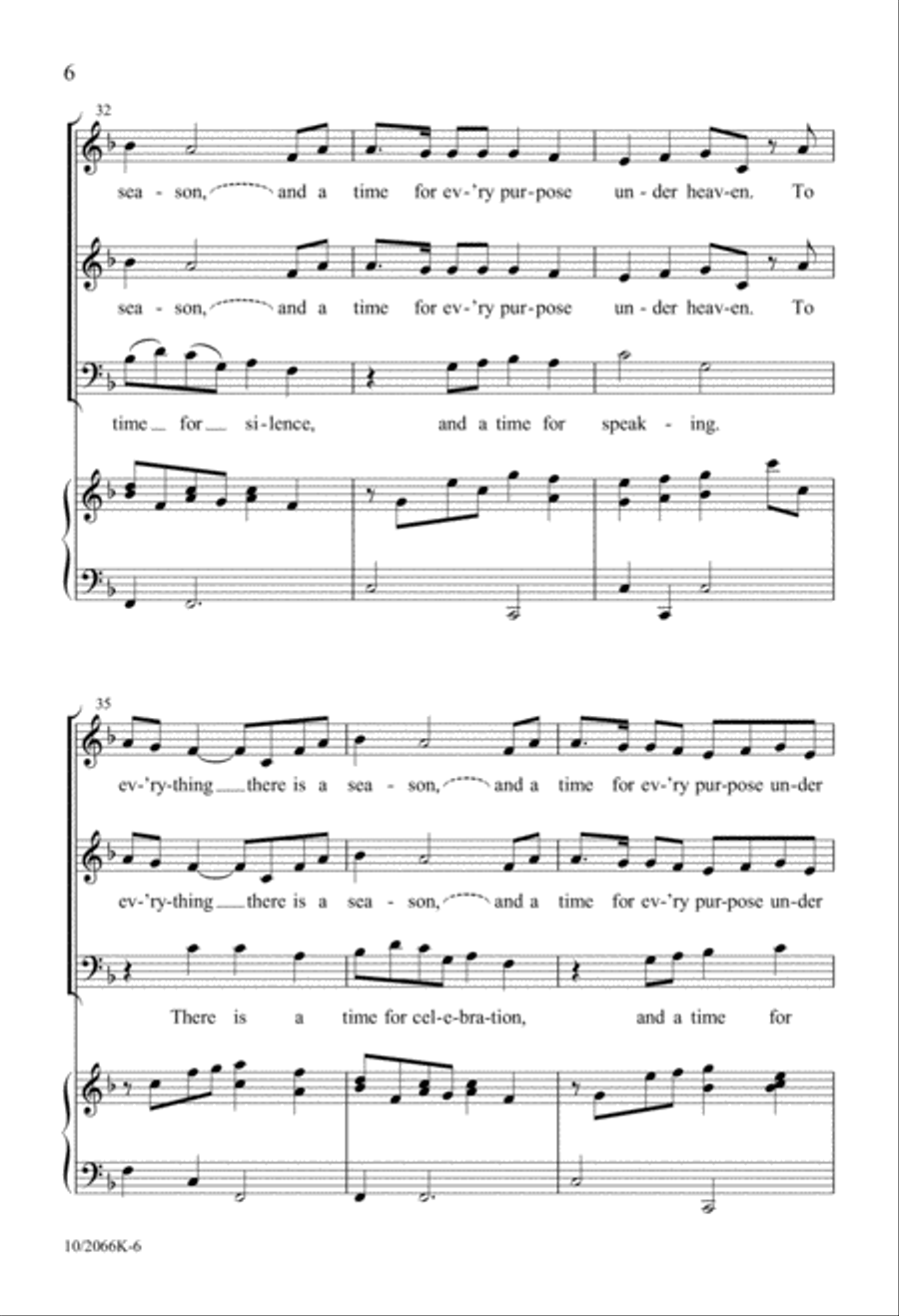 A Time a Season A Time a Season 3-Part scores gallery preview page 6