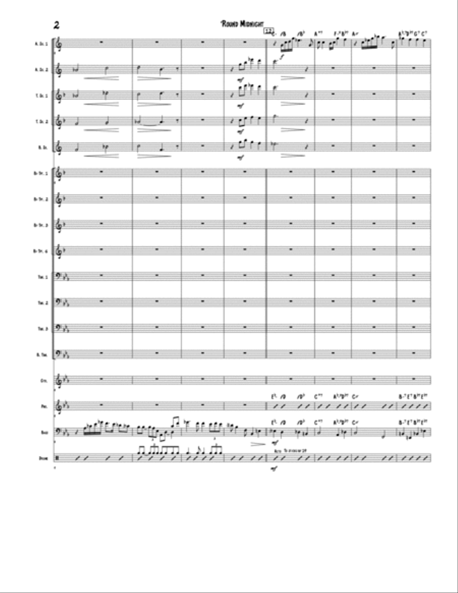 Round Midnight Jazz Ensemble scores gallery preview page 2