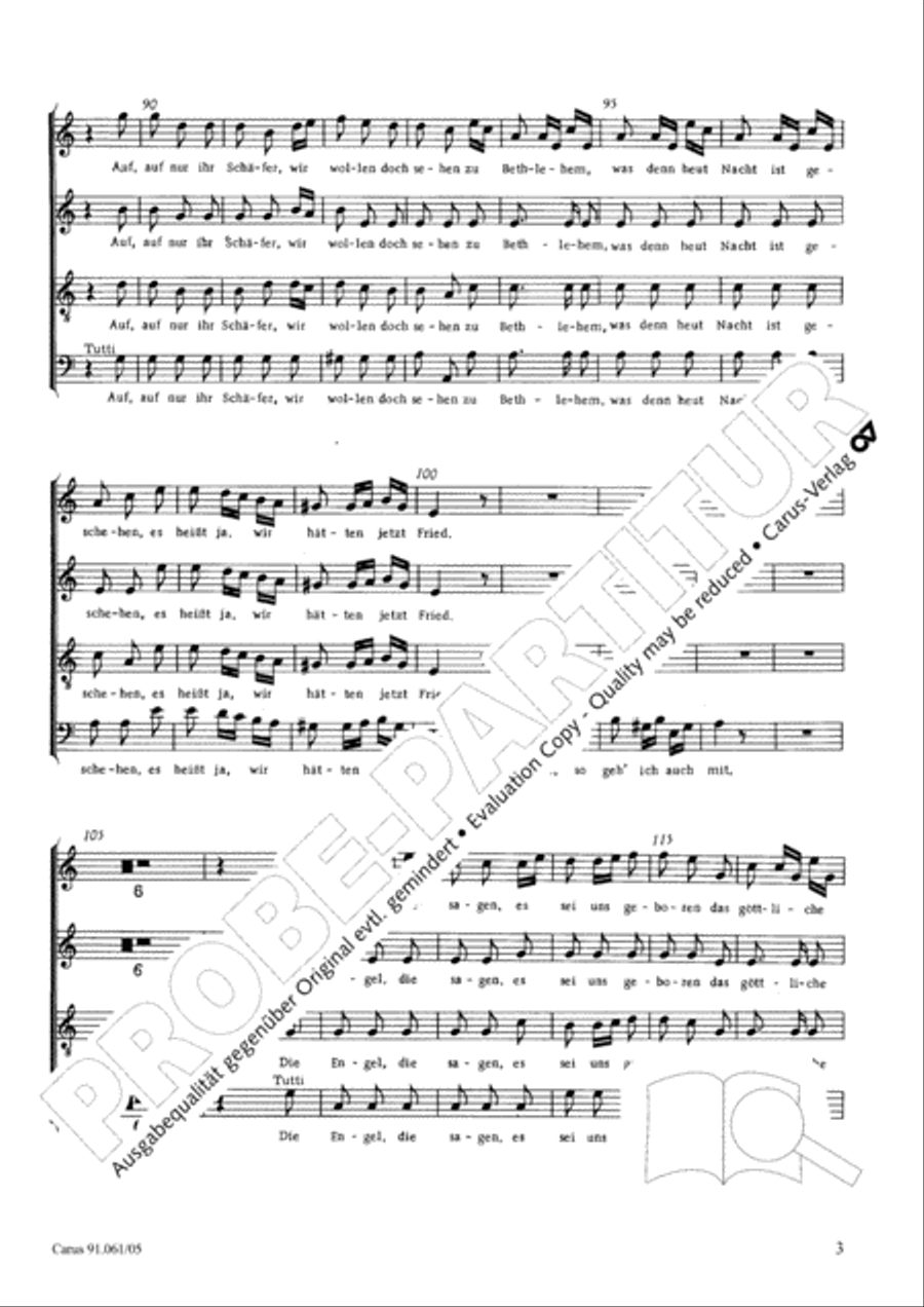 Seid frohlich, ihr Schafer 4-Part scores gallery preview page 4