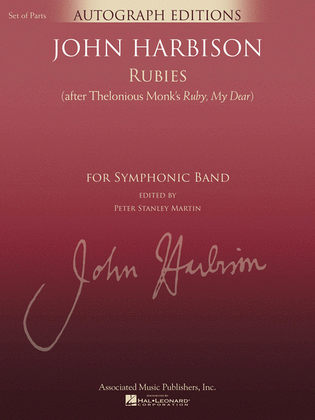 Rubies (After Thelonious Monk's Ruby, My Dear)