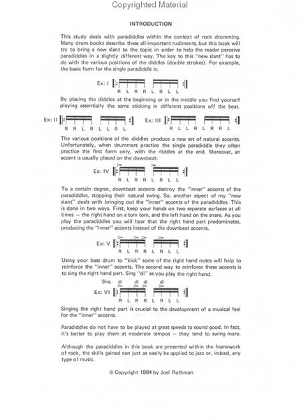 Joel Rothman's Paradiddle Rock