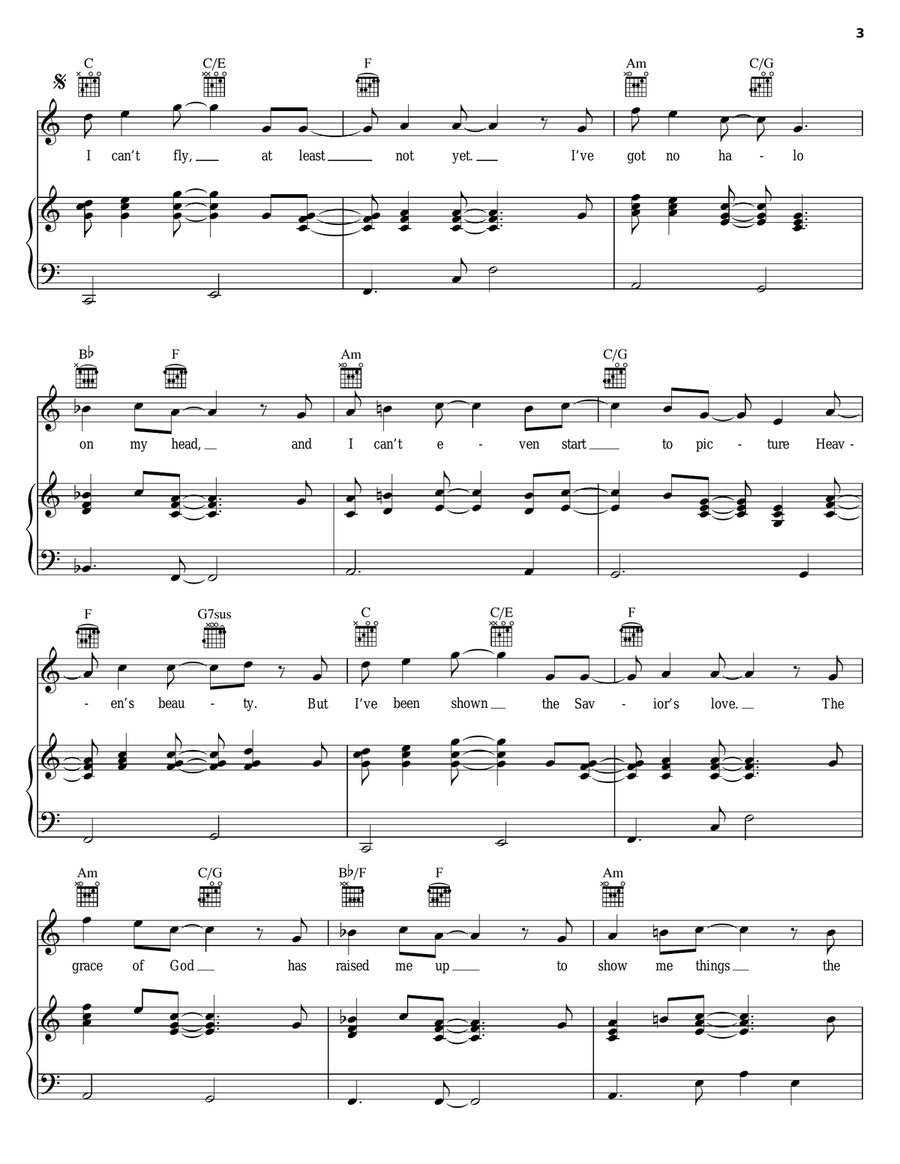 Angels Wish Angels Wish Piano, Vocal, Guitar scores gallery preview page 3