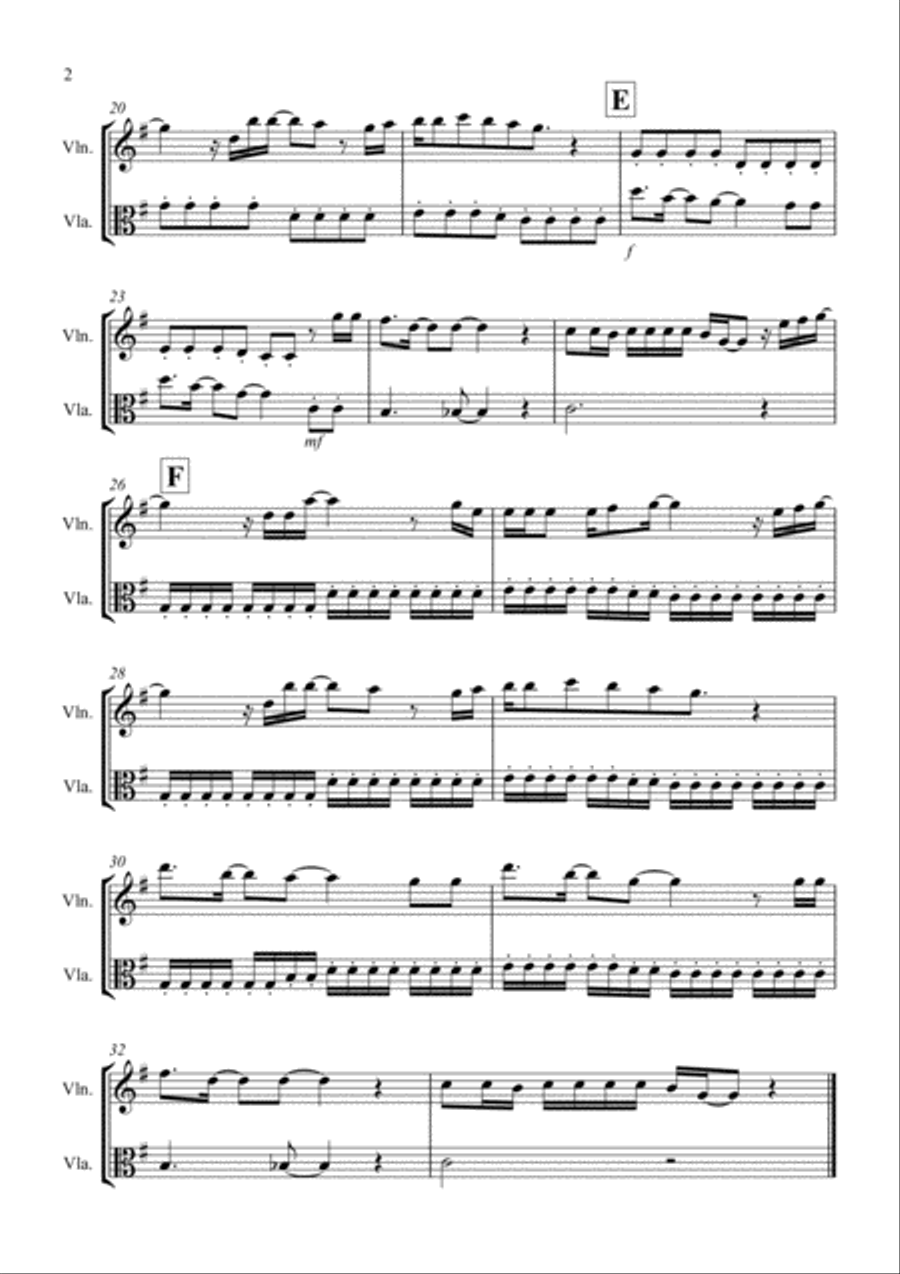 Let It Go (from Frozen) String Duet scores gallery preview page 2