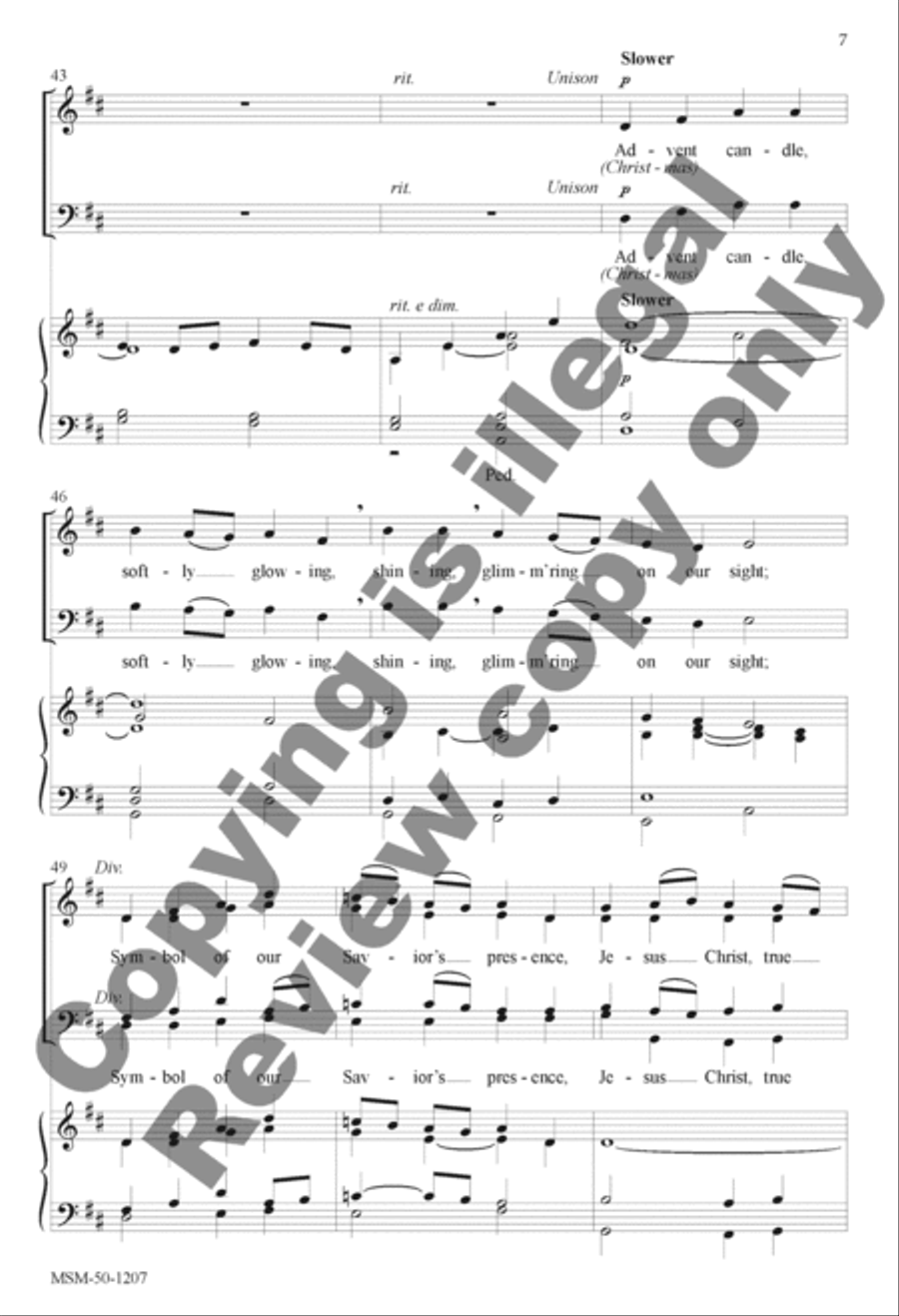 Candle Carol Candle Carol 4-Part scores gallery preview page 7