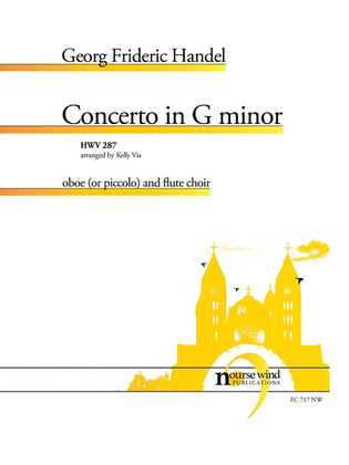 Book cover for Concerto in G Minor for Piccolo and Flute Choir