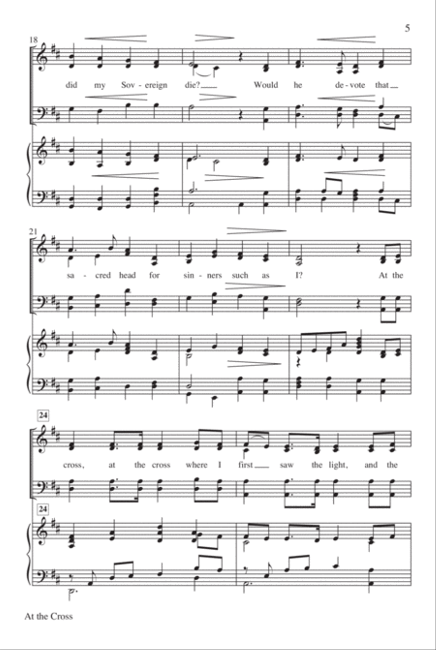 At the Cross 4-Part scores gallery preview page 6