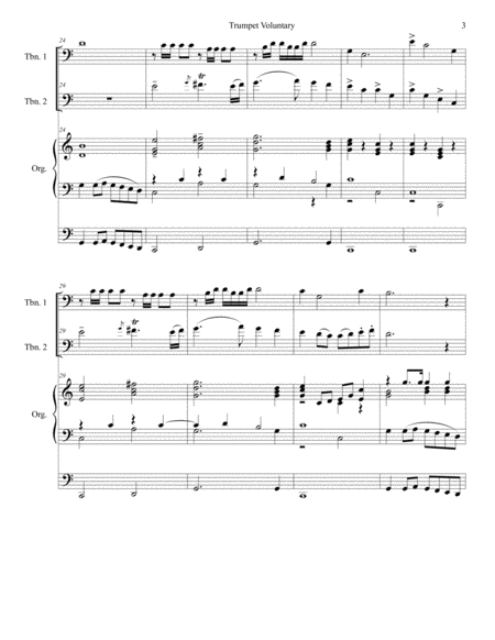 Trumpet Voluntary (Trombone Duet - Organ Accompaniment) image number null