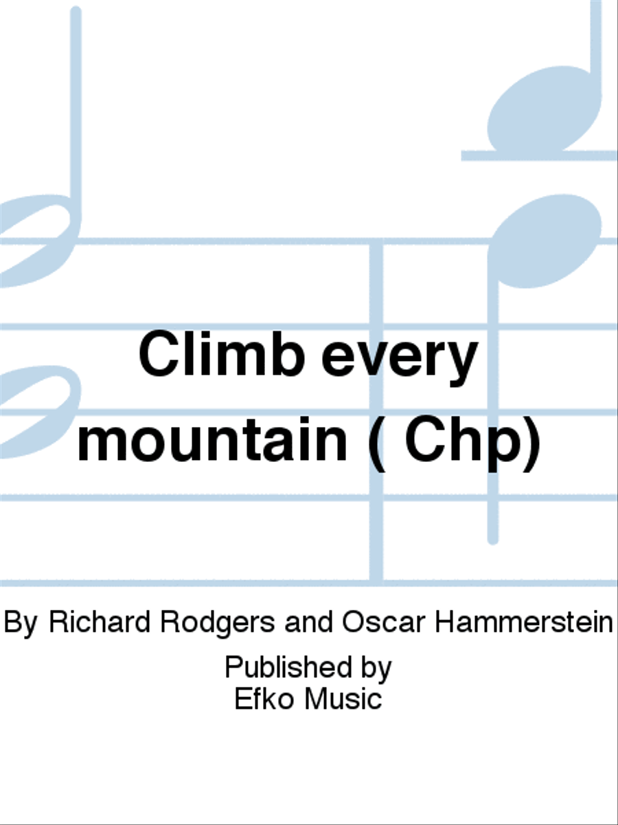 Climb every mountain ( Chp) TTBB scores gallery preview page 1