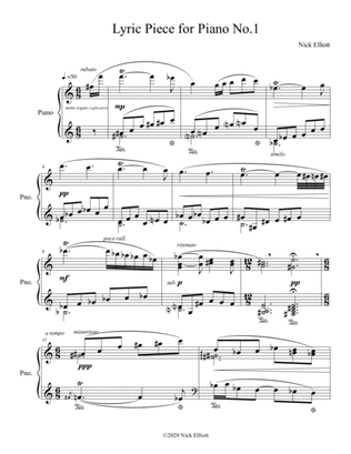 Lyric Piece for Piano No.1