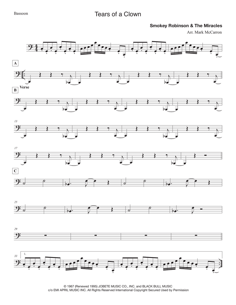 The Tears Of A Clown Small Ensemble scores gallery preview page 2