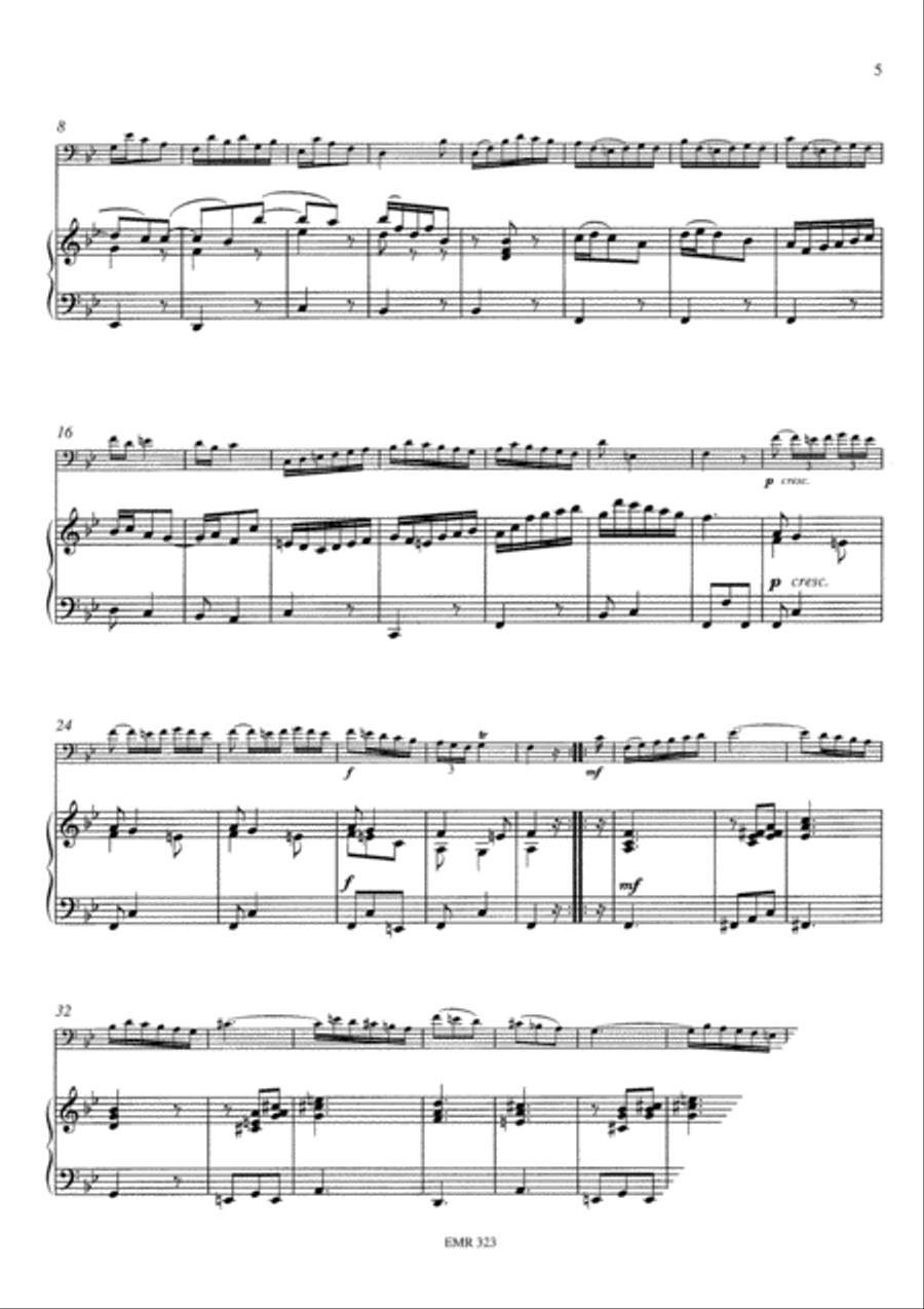 Sonata No. 1 Tuba scores gallery preview page 5