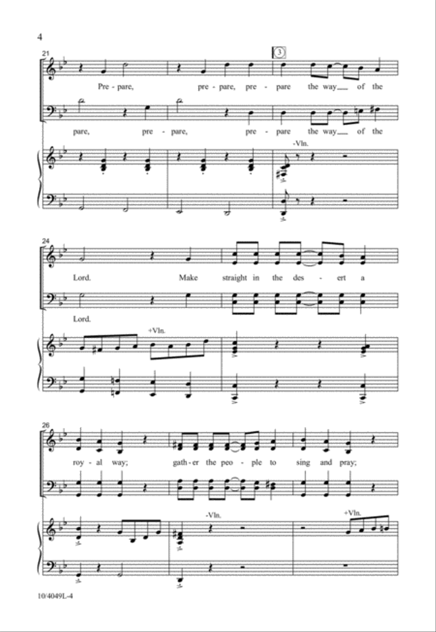 Prepare the Way Prepare the Way 4-Part scores gallery preview page 4