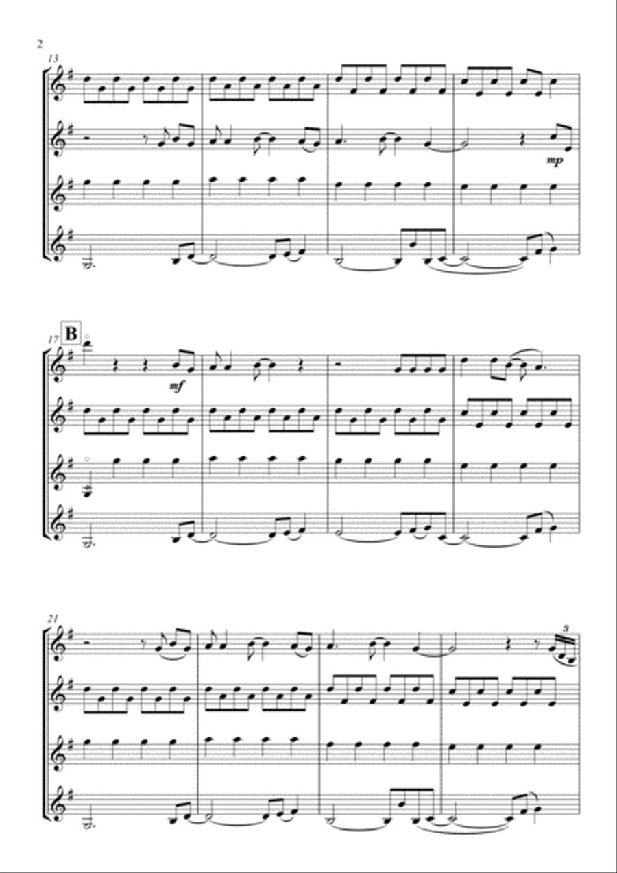 Don't Stop Believin' String Quartet scores gallery preview page 4
