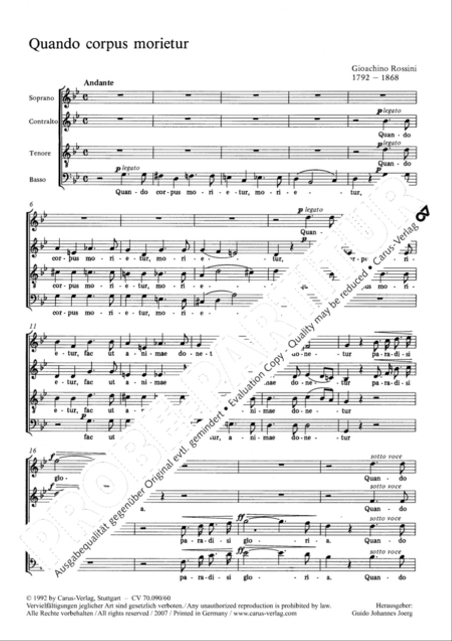 Quando corpus morietur 4-Part scores gallery preview page 2