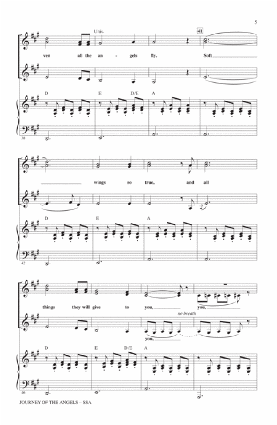 Journey Of The Angels Journey Of The Angels SSA scores gallery preview page 4