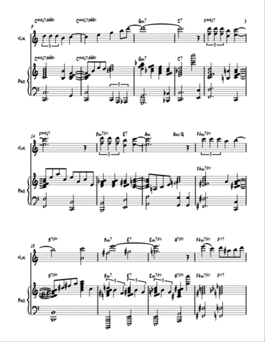 April In Paris Violin Solo scores gallery preview page 3