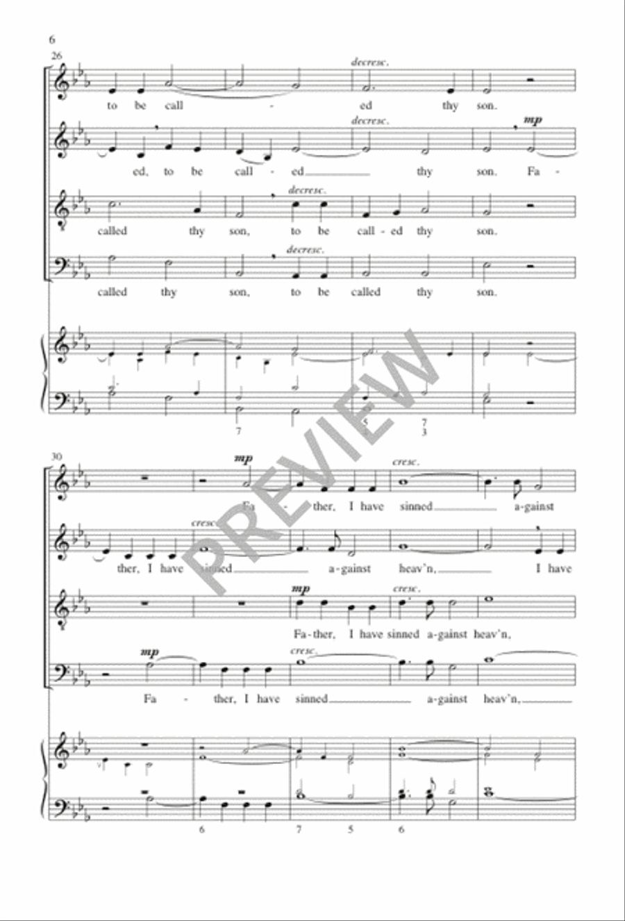I Will Arise 4-Part scores gallery preview page 6