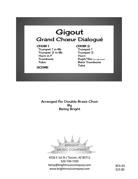 Gigout Grand Choeur Dialogue for Double Brass Choir image number null