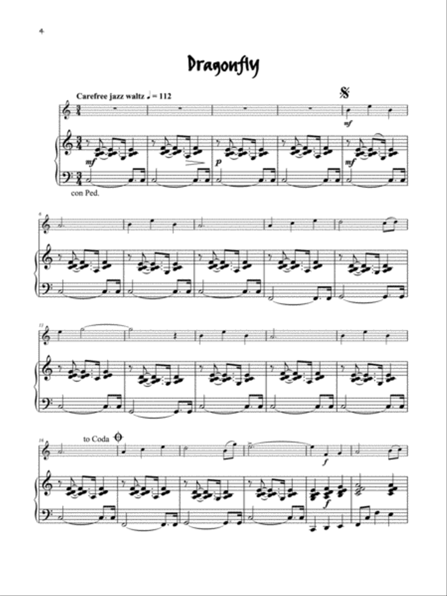 Easy Jazzin' About -- Fun Pieces for Recorder Recorder scores gallery preview page 4