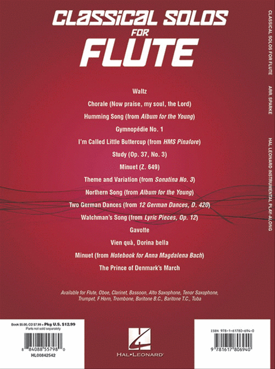 Classical Solos for Flute Flute Solo scores gallery preview page 6