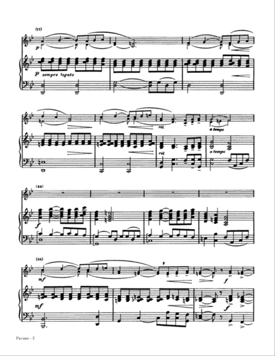 Pavane pour une Infante Defunte Flute Solo scores gallery preview page 2