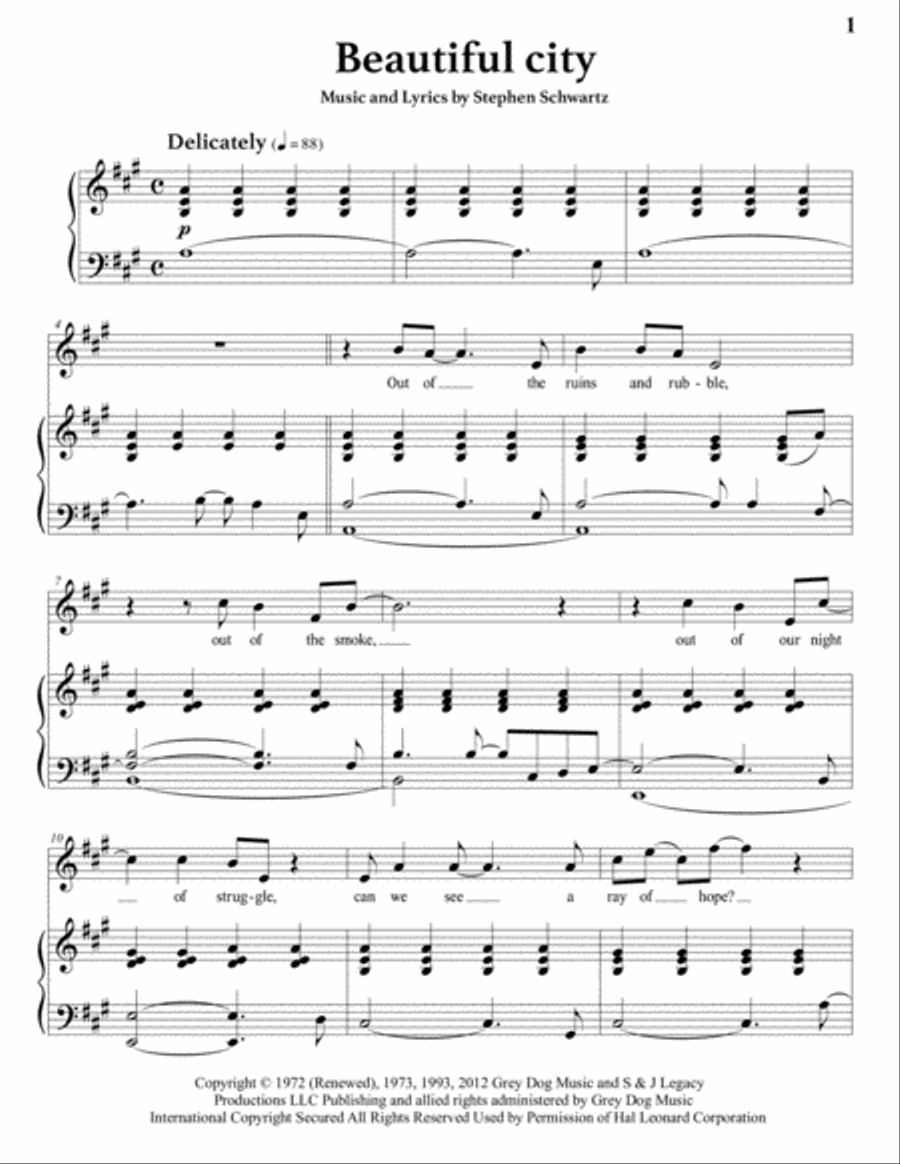 Beautiful City Beautiful City Voice scores gallery preview page 2
