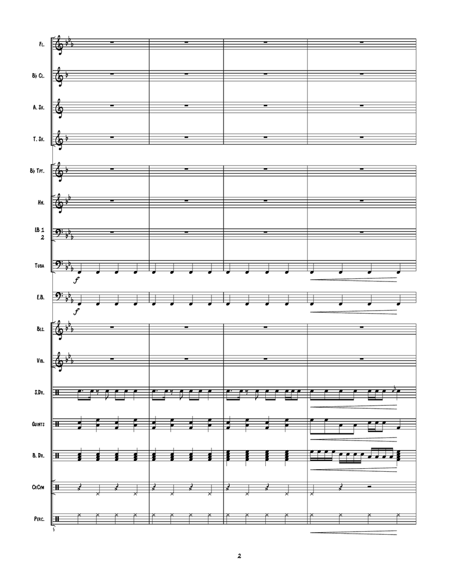 Party Rock Anthem Party Rock Anthem Marching Band scores gallery preview page 3