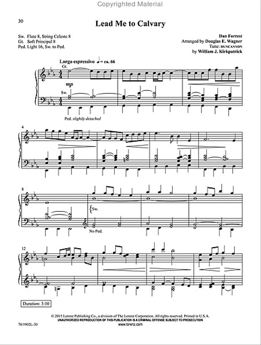 Music for Worship Music for Worship Organ Solo scores gallery preview page 14