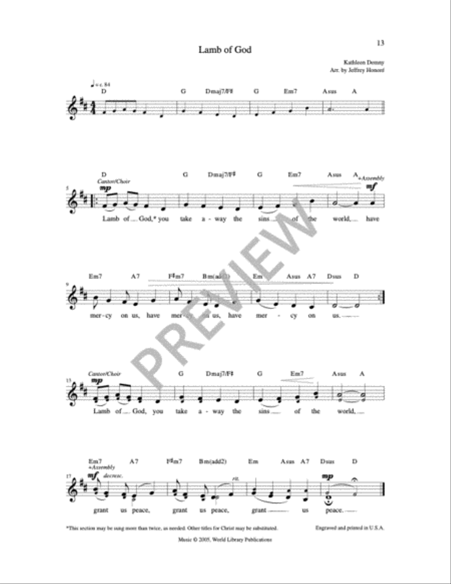 Mass of Joy - Choir / Guitar Edition Choir scores gallery preview page 4
