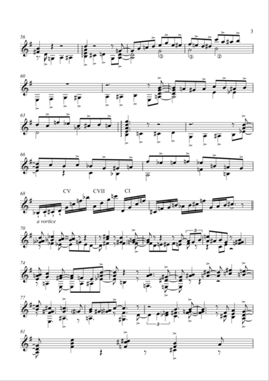 Carlo Francesco Defranceschi: WEST COAST (Suite for guitar) (ES-22-060) Acoustic Guitar scores gallery preview page 5
