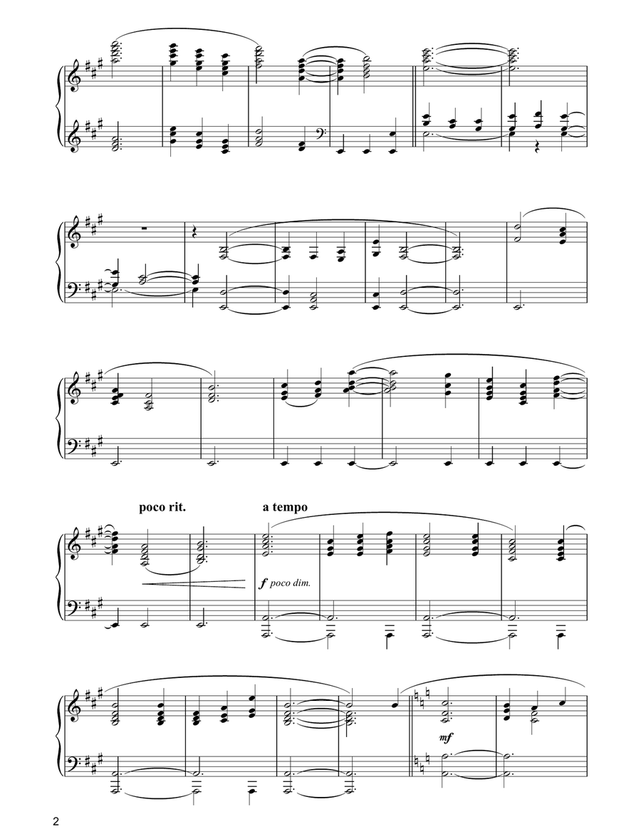Anthem Piano Solo scores gallery preview page 2