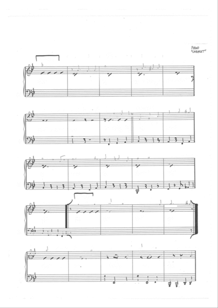 Cabaret Bass Guitar scores gallery preview page 3