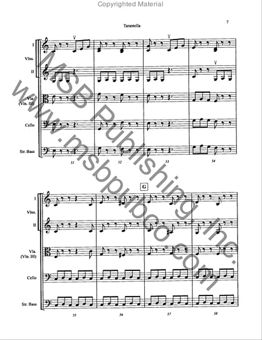 Tarantella Tarantella String Orchestra scores gallery preview page 9