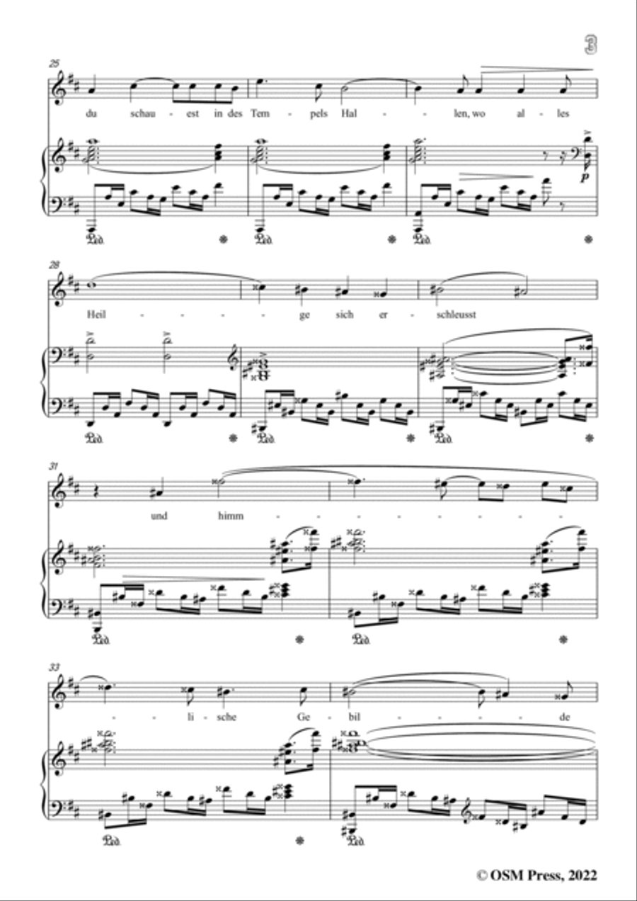 Richard Strauss-Des Dichters Abendgang,in D Major Voice scores gallery preview page 5