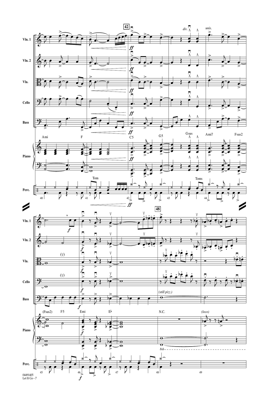 Let It Go - Conductor Score (Full Score) Orchestra scores gallery preview page 6