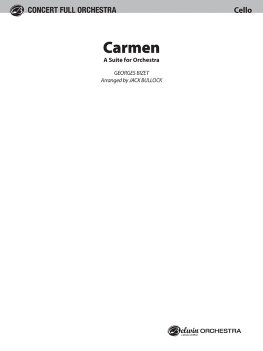 Carmen Suite: Cello
