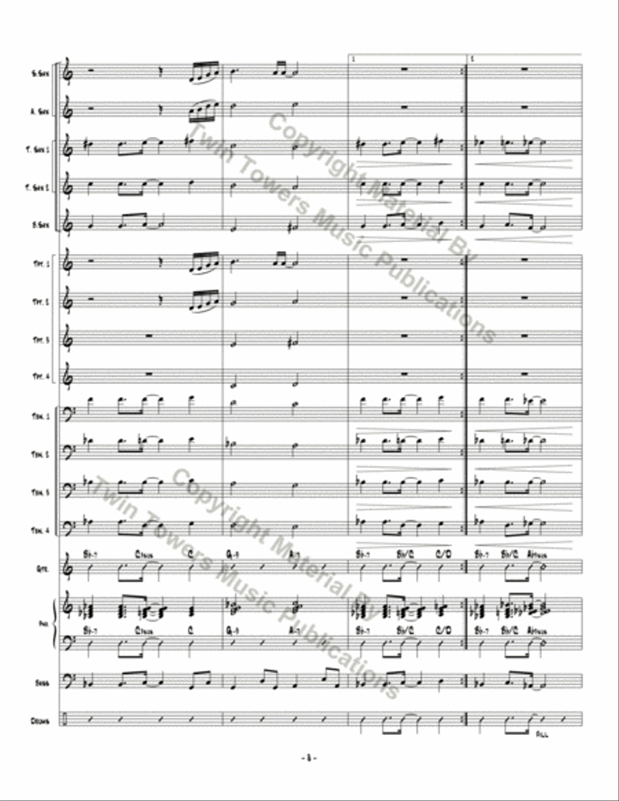 For Anji Jazz Ensemble scores gallery preview page 9