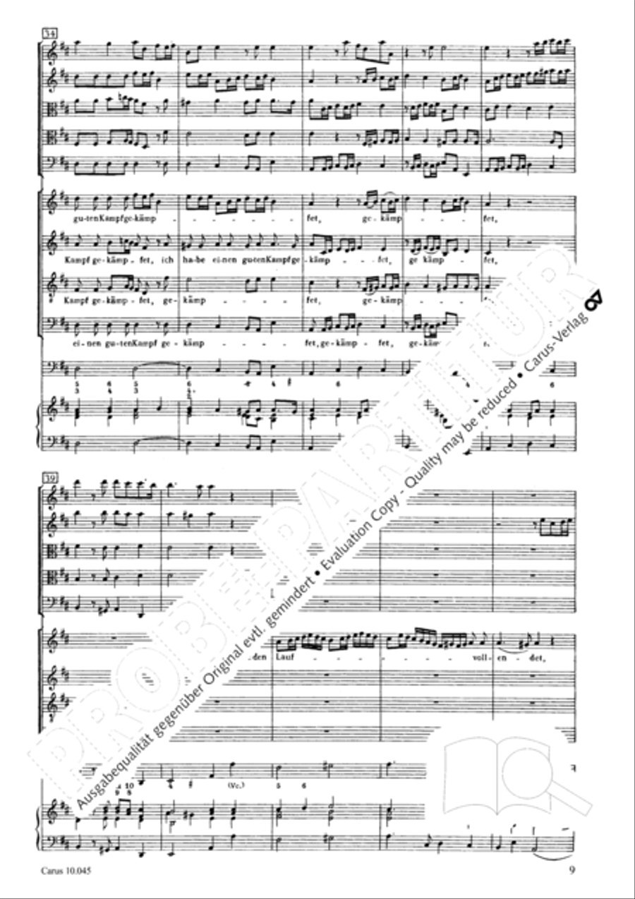 Die Zeit meines Abschieds ist vorhanden 4-Part scores gallery preview page 10
