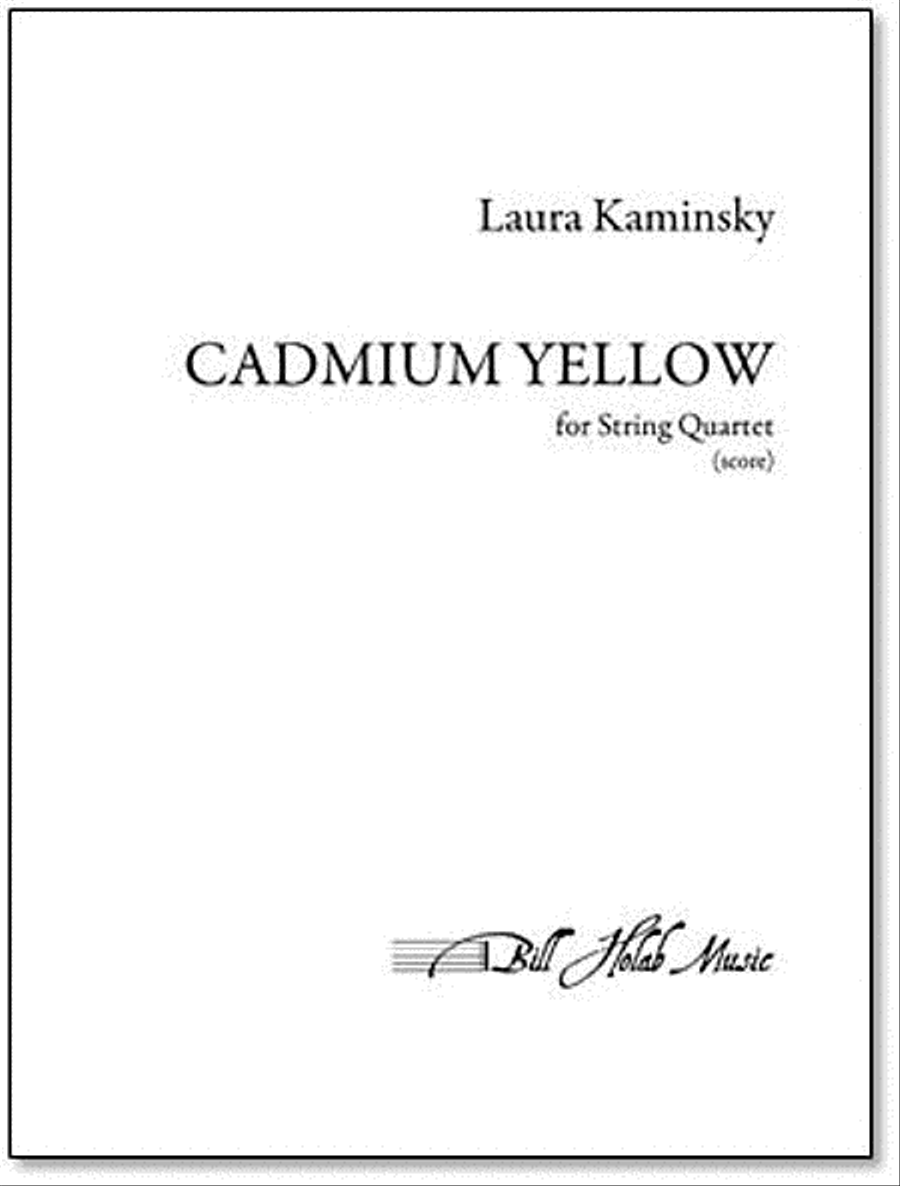 Cadmium Yellow String Quartet scores gallery preview page 1