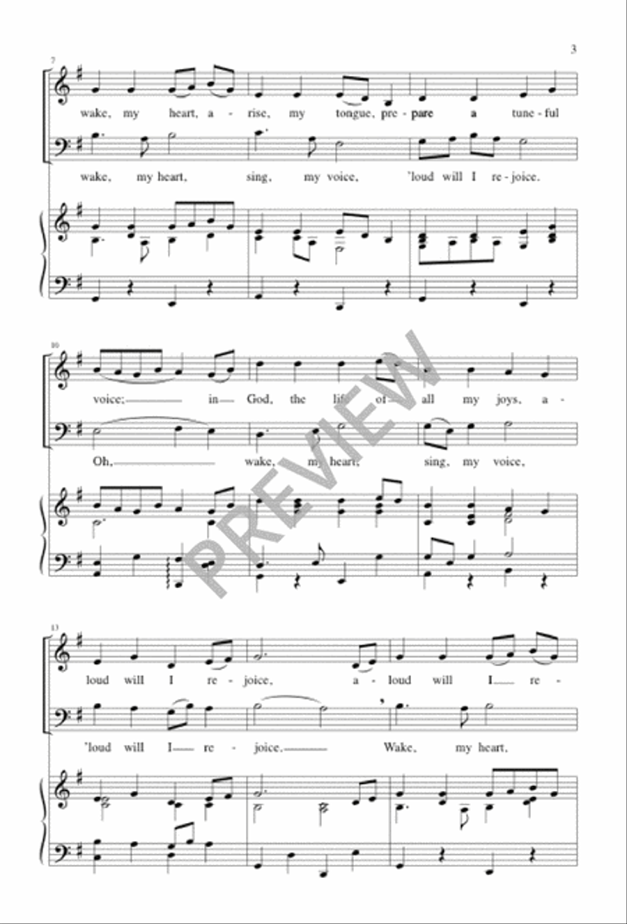 Awake, My Heart Awake, My Heart 2-Part scores gallery preview page 3