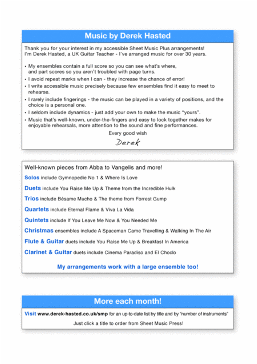 Quando, Quando, Quando (tell Me When) Guitar Ensemble scores gallery preview page 2