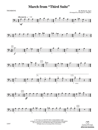 March from "Third Suite": 1st Trombone