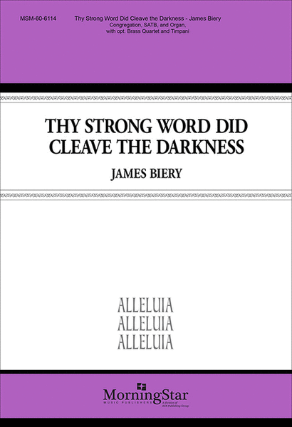 Thy Strong Word Did Cleave the Darkness (Choral Score) image number null