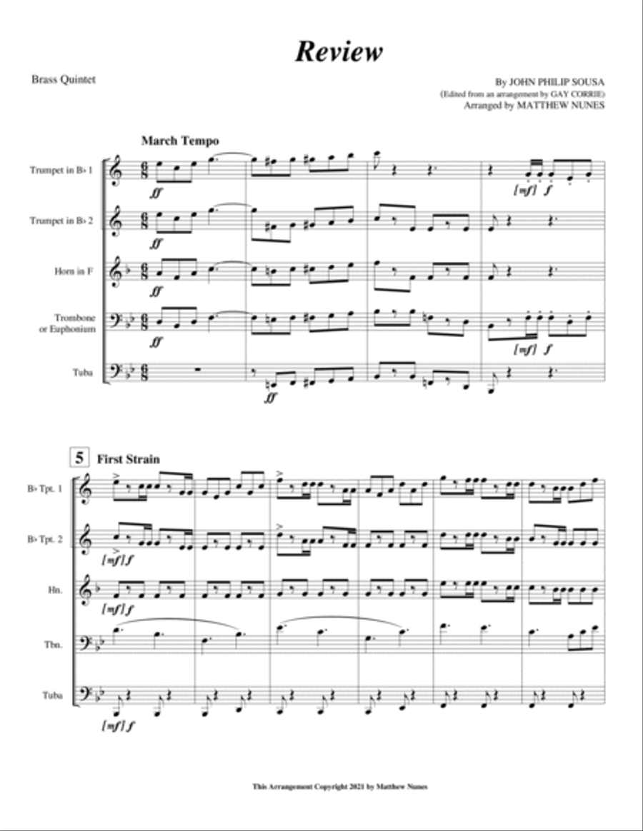 Volume 1 - The Complete Marches of John Philip Sousa Chamber Music scores gallery preview page 5