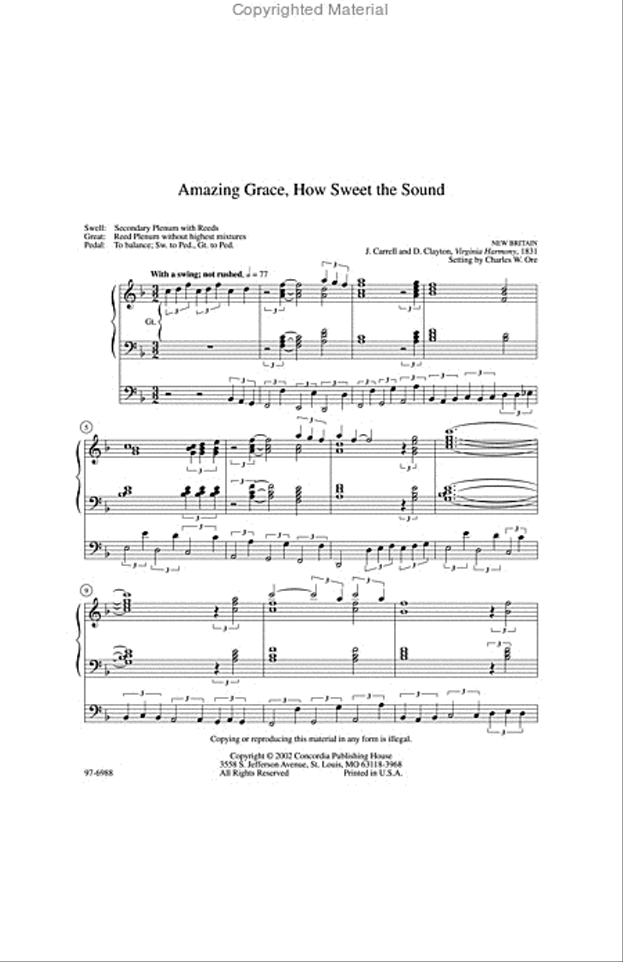 Eleven Compositions for Organ, Set VII Organ scores gallery preview page 2