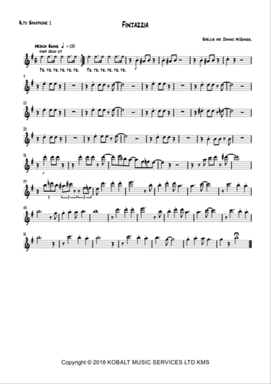 A Finnish Summer Night Finlandia Small Ensemble scores gallery preview page 5