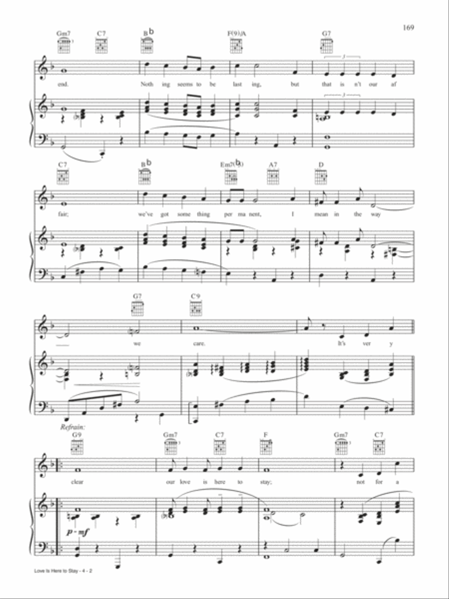 Love Is Here to Stay Love Is Here to Stay Piano, Vocal, Guitar scores gallery preview page 2